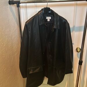 Merona Men’s XXL Black Leather Jacket